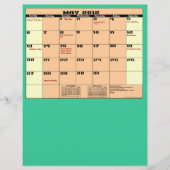 Mei. Kalender 2012 13 maanden multifunctionele bro Flyer (Voorkant)