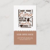 Mei-koffie in visitekaartje (Voorkant)