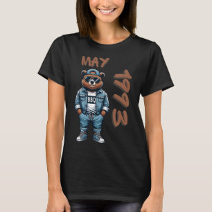 Mei Koning Grill Meester Beer BBQ Liefhebber Vader T-shirt