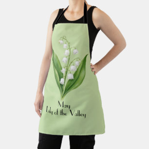 Mei lelietje-van-dalen bloemen schort