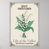 Mei maand bloem poster (Voorkant)
