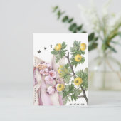 Mei Maand Bloemen Lelietje-van-dalen Meidoorn Briefkaart (Staand voorkant)