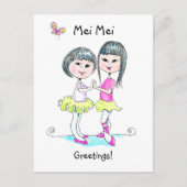 Mei Mei briefkaart (Voorkant)