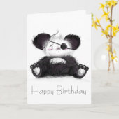 Mei Mei Panda Pirate Kaart (Gele Bloem)