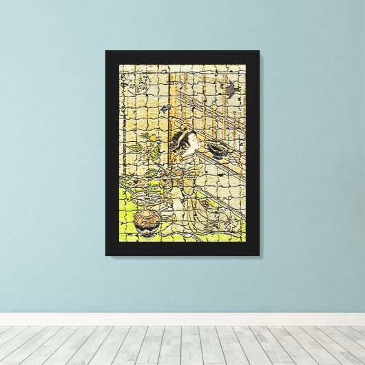  mei met moderne kunstcanvas afdrukken (Insitu (Houten vloer))