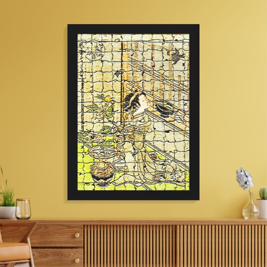 mei met moderne kunstcanvas afdrukken (Insitu (Woonkamer))