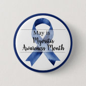 Mei Myositis Bewustzijnsmaand Ronde Button 5,7 Cm (Voorkant)