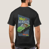 Mei op Mayo's donkere t-shirt modern (Achterkant)