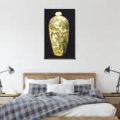Mei P'ing vase met een zwarte florale decoratie (Insitu (Slaapkamer))