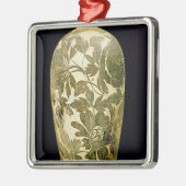 Mei P'ing vase met zwarte florale decoratie (Links)