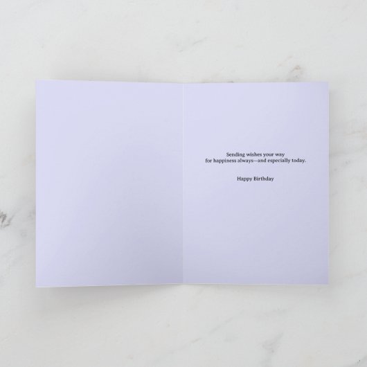 Mei tot juni Geboortebloem Custom Birthday Kaart (Binnen)