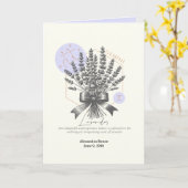 Mei tot juni Geboortebloem Custom Birthday Kaart (Gele Bloem)