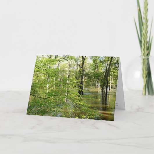 Mei u Levend in de Overstroming - dank u kaarden Bedankkaart (Voorkant)