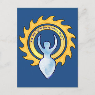 Mei Uw Geest glanst helder Godin Briefkaart