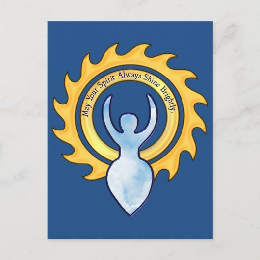 Mei Uw Geest glanst helder Godin Briefkaart (Voorkant)