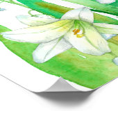 Mei Verjaardag Lelie van de Vallei Taal van de Blo Poster (Hoek)