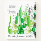 Mei Verjaardag Lily van de Vallei Dankbaarheid Jou Notitieboek (Achterkant)