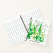 Mei Verjaardag Lily van de Vallei Dankbaarheid Jou Notitieboek (Binnen)