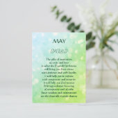 Mei verjaardagsdag briefkaart (Staand voorkant)