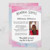 MEI VLUCHTEN VAN ANGELS Memorial Service Kaart (Voorkant / Achterkant)