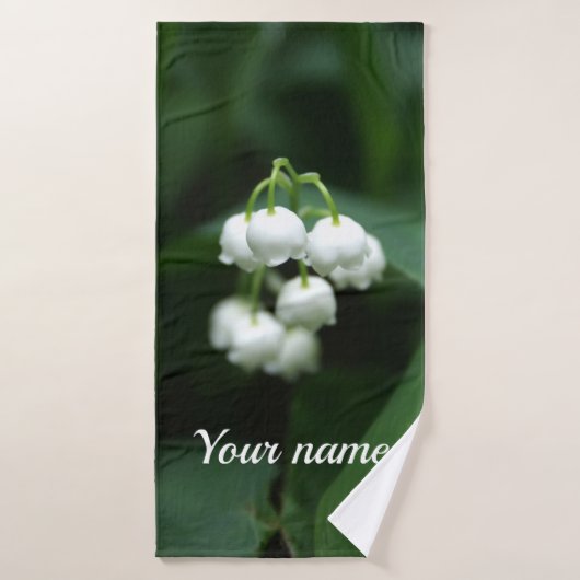 Mei witte lileugen bad handdoek (Badhanddoek)