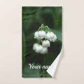 Mei witte lileugen bad handdoek (Handdoek)