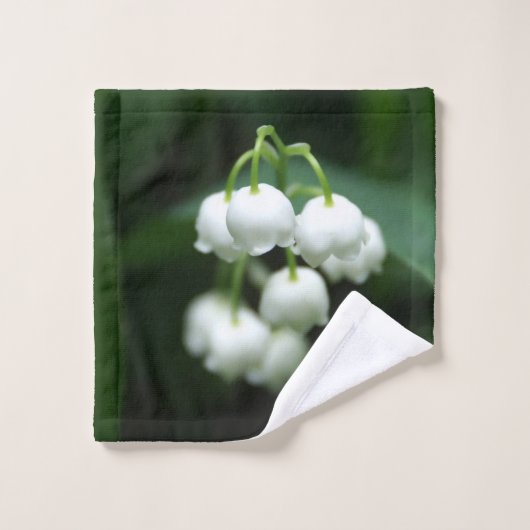 Mei witte lileugen bad handdoek (Wasdoekje)