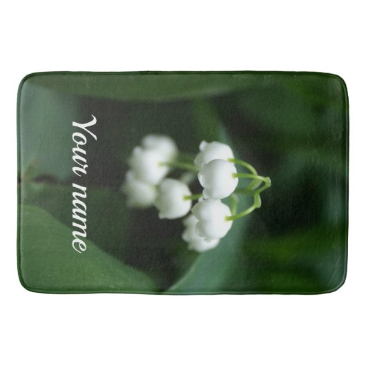 Mei witte lileugen badmat (Voorkant)