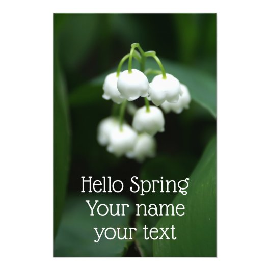 Mei witte lileugen foto afdruk (Voorkant)