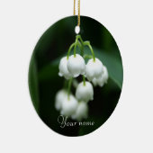 Mei witte lileugen keramisch ornament (Rechts)