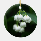 Mei witte lileugen keramisch ornament (Achterkant)