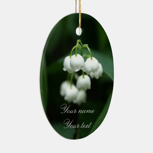 Mei witte lileugen keramisch ornament (Rechts)