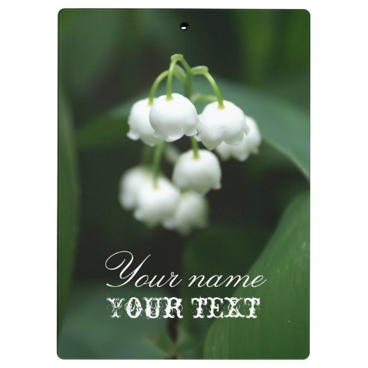 Mei witte lileugen klembord (Achterkant)