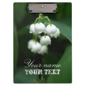 Mei witte lileugen klembord (Voorkant)