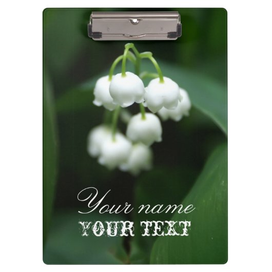 Mei witte lileugen klembord (Voorkant)