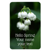 Mei witte lileugen magneet (Verticaal)