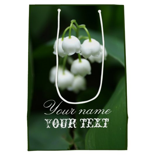 Mei witte lileugen medium cadeauzakje (Achterkant)