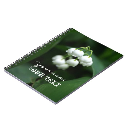 Mei witte lileugen notitieboek (Linkerzijde)