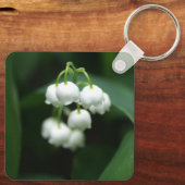 Mei witte lileugen sleutelhanger (Achterkant)