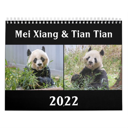 Mei Xiang & Tian Tian 2022 Agenda Kalender (Hoes)