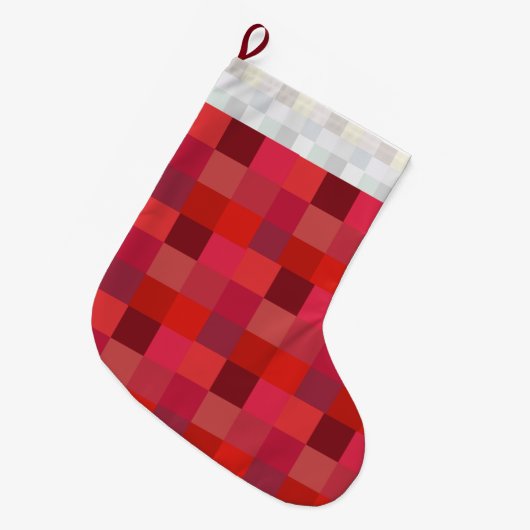 Meia de Natal (pixels) Grote Kerstsok (Voorkant (Hangend))