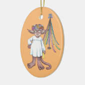 Meiboom Aap Kabouter Keramische Versiering Keramisch Ornament (Links)