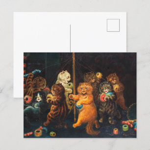 Meiboom Louis Wain Briefkaart