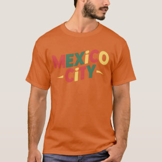 Meico City Souvenir Kleurrijke Letters vriend T-shirt