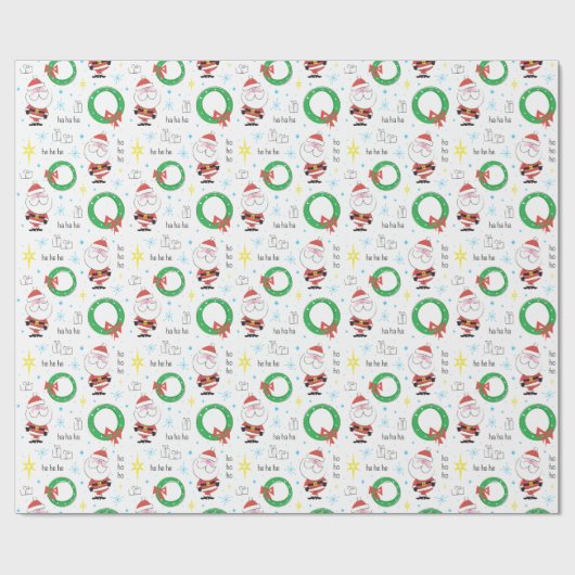 Meid Century Santa Cadeaupapier (Vlak)