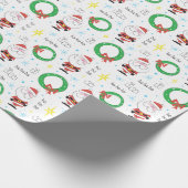 Meid Century Santa Cadeaupapier (Hoek)