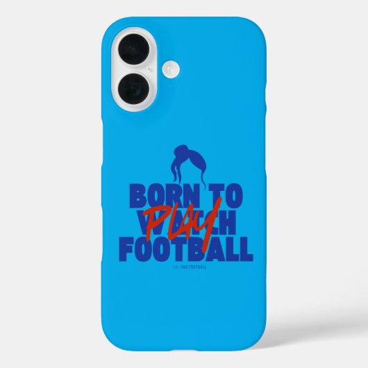 Meid Gevormd om Voetbal te Spelen Case-Mate iPhone Case (Achterkant)
