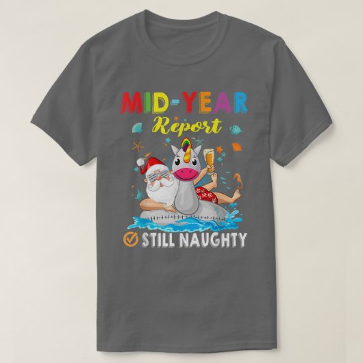 Meid Jaar rapport nog steeds Naughty Santa Beach C T-shirt (Design voorkant)
