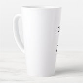 Meid van Honor Black Elegant Script Weddings Latte Mok (Linkerhoek)