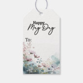 Meidag bloemenboeket cadeaulabel (Voorkant)